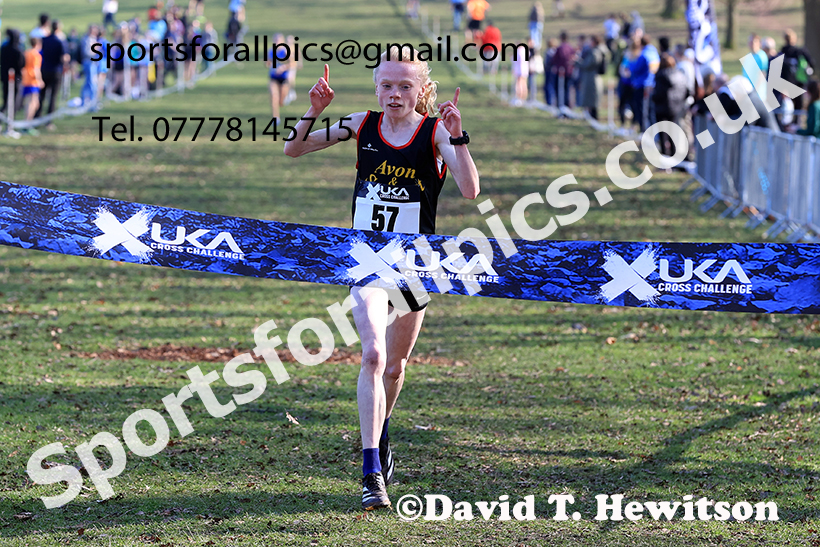Women under-20s 2025 UK CAU Inter Counties Cross Country Champs., Wollaton Park, Nottingham. Photo: David T. Hewitson/Sports for All Pics